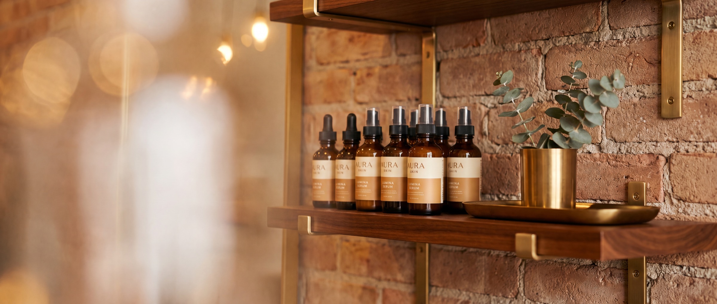 Gudgel Aesthetics skincare shelf